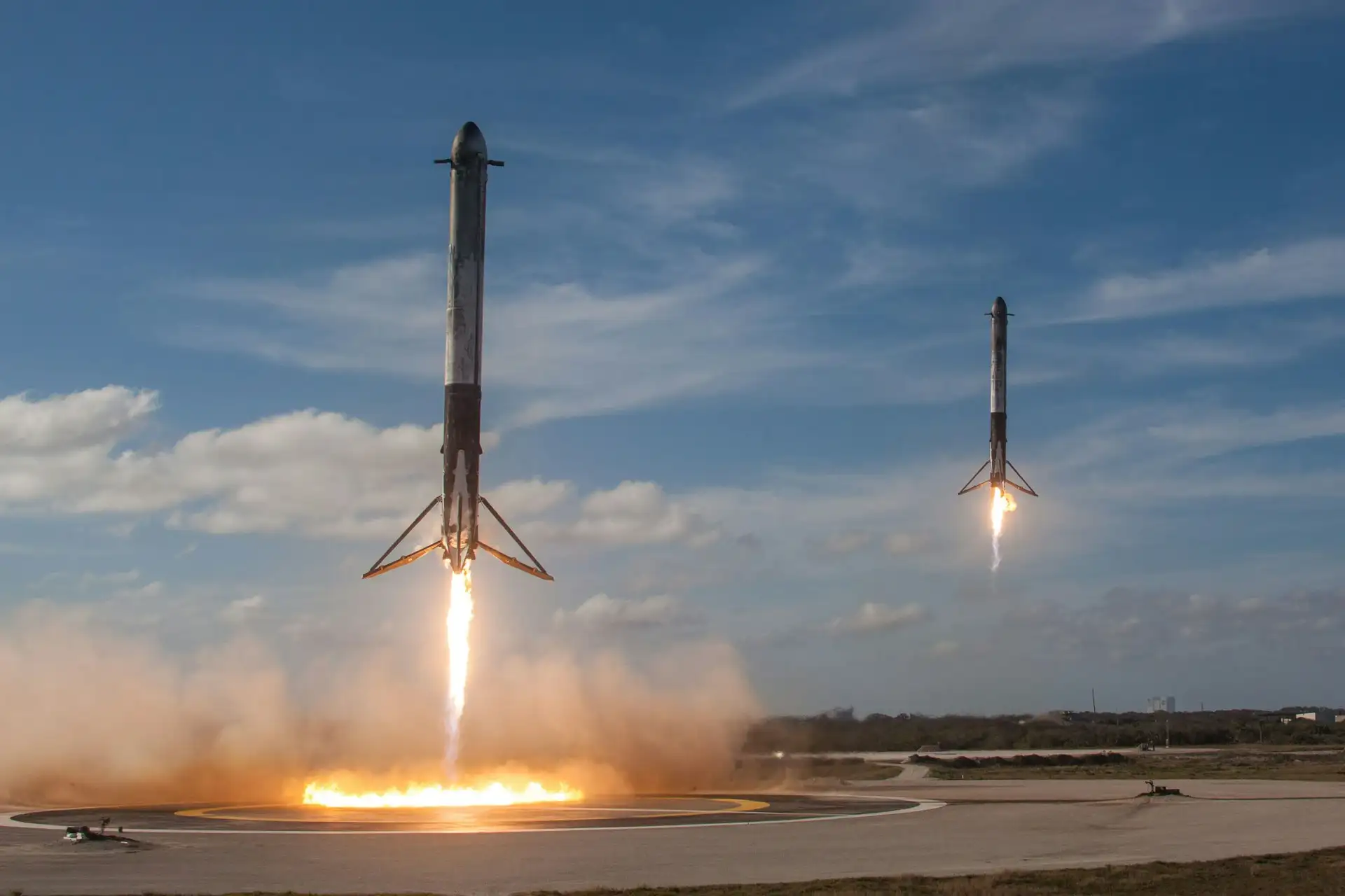 SpaceX booster landing